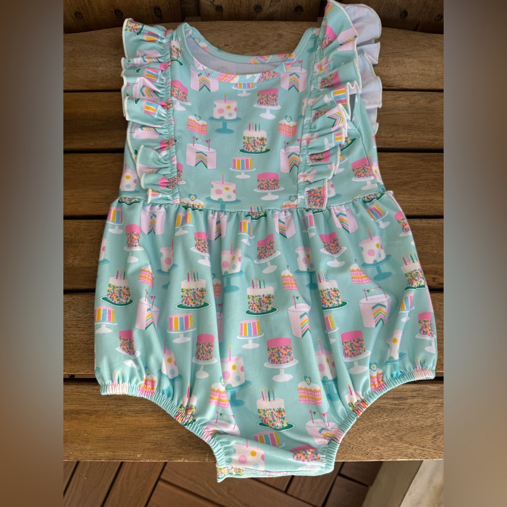 Be Girl Clothing Birthday Cake Bubblesuit